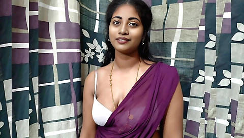 Indian teen with big tits gets naked and moans when fucked