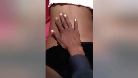 Indian girl is giving a blowjob and a creampie on camera