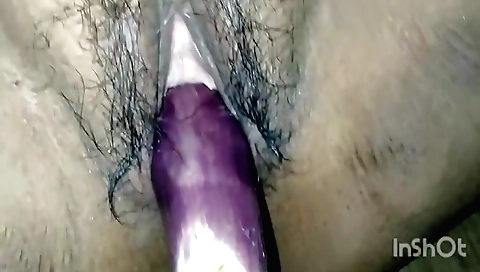 Bhabhi double brinjal cucumber fuck in pussy and ass 1