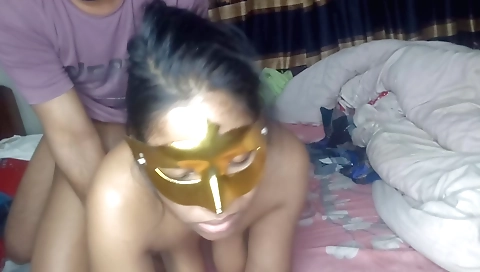 Indian brunette stepsisters getting fucked in different positions