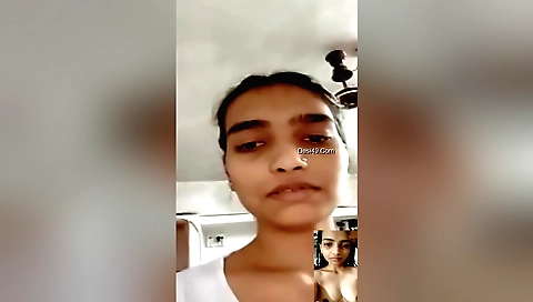 Indian chick shows off her boobs and pussy on webcam