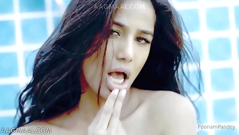 Poonam pandey is the hottest in a heater in the room