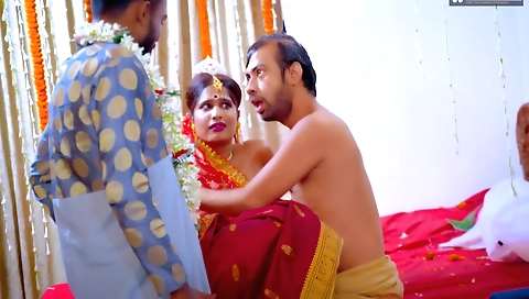 Busty Indian MILF has a great threesome with her ex-boyfriend