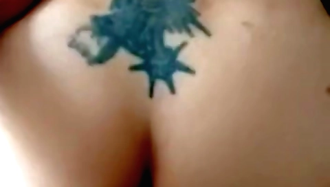 Tattooed stepmom riding big black cock in POV scene