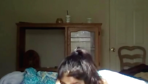 Indian brunette eating a bbc in her web camera porn