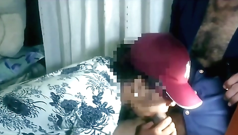 Indian girl takes it on a tight leather pants to her pussy