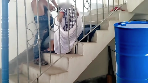 Indian student sucks and fucks a teacher in college