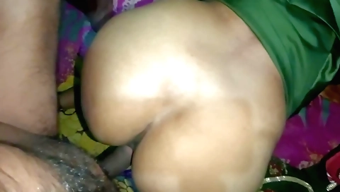 Indian girl with small boobs rides his cock in doggy style