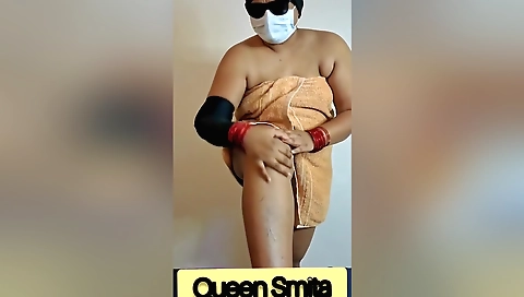 Indian amateur milf fucks her stepson with her hands