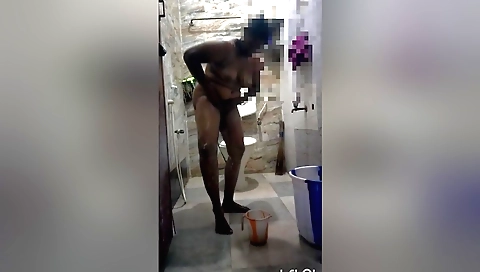 Milf in a bathhouse in hot shower for amateur porn
