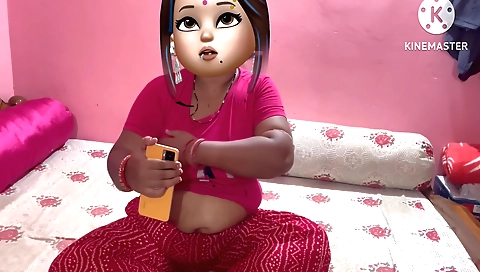 Indian brunette hottie and her boyfriend fuck in hd video