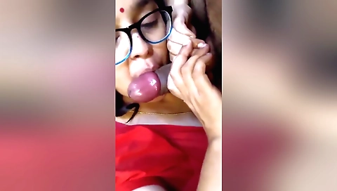 Busty brunette enjoys deepthroating and fucking in amateur