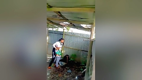 Indian girl 18+ enjoys outdoor fucking with a guy 18+