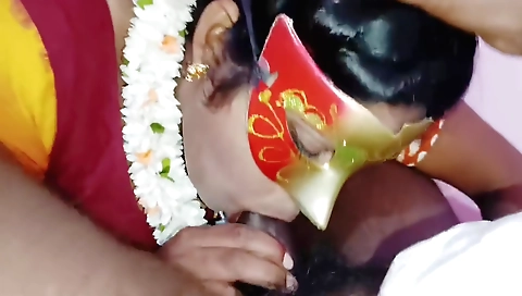 Indian brunette fucked by her stepson in her office