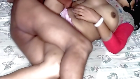 Indian milf fucks a brunette chick with her tight body
