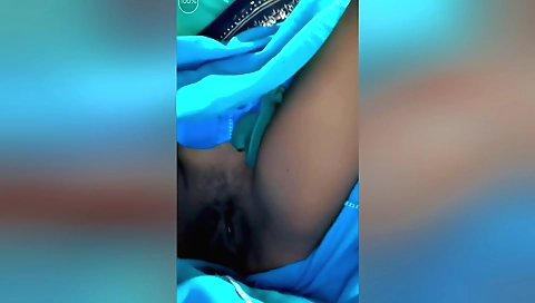 Busty brunette bhabhi shows her hairy and black boobies