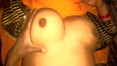 Indian mature chick antey shows her big ass and pussy