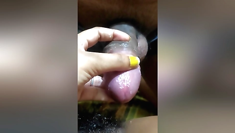 Handjob and deep fucking for guy and his girlfriend