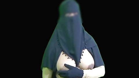 Indian woman in sexy lingerie stretches and masturbates