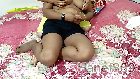 Indian amateur stepsister-in-law talks to her stepson