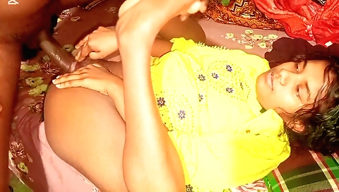 Indian beauties hairy pussy gets massaged and fucked