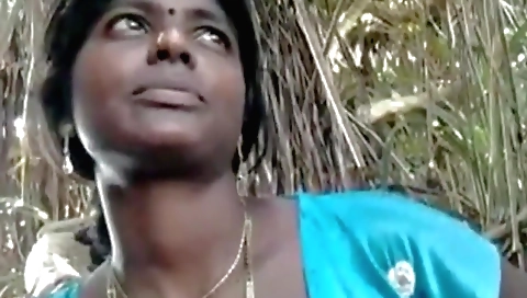 Indian hairy babe getting naked outdoors in amateur video