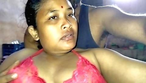 Indian brunette in the bedroom gets her pussy rammed