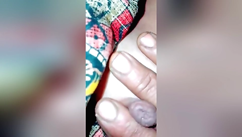 Indian babe with a nice face and a large ass is very horny