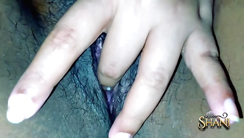 Hot milf amateur solo video showing her hairy pussy