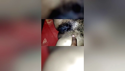 Amateur girl with hairy pussy sucks and rides a cock