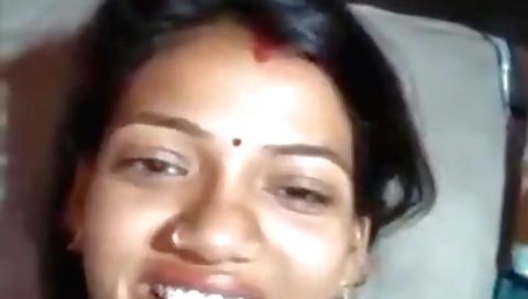 Indian girl is taking care of the man in bed (po v)
