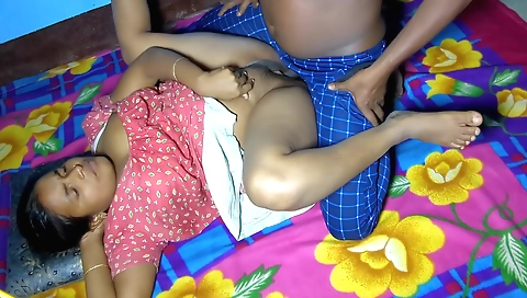 Indian brunette seduces a man and rides him like a wild beast