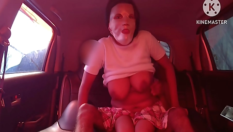 Indian pornstar with big tits in the car 3d sex video