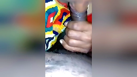 Horny young babe gets fingered in a white pussy blanket