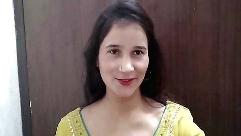 Solo girl in indian lingerie in bathroom in bathroom