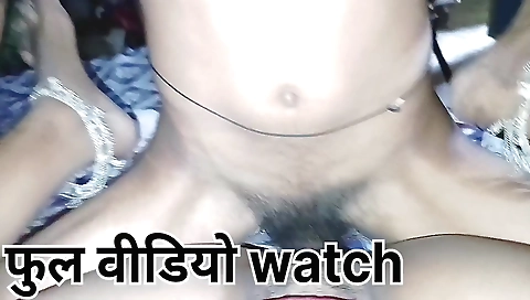 Indian teen babe with hairy pussy is getting a nice blowjob