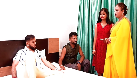 Horny indian teen gets her ass fucked in a threesome