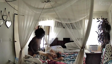 Asian girl in costume gets nailed in amateur hardcore video