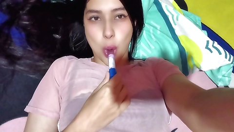 Indian amateur with small tits and ass fucks in jacuzzi