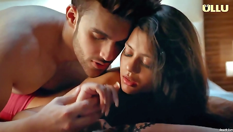 Hot brunette takes off her clothes and seduces her guy on the phone