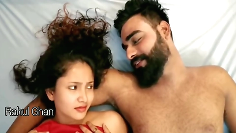 Big tits indian girl fucked by boyfriend in threesome