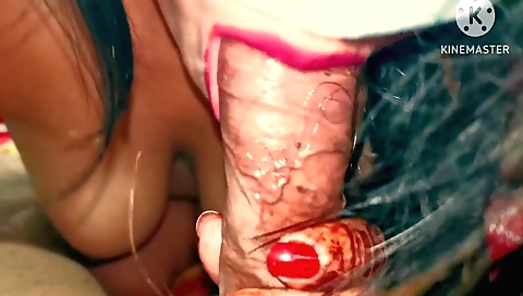 Indian girl is doing her porn in a bedroom in hd video