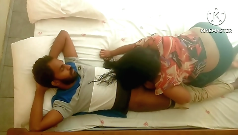 Indian girl with a big ass and a nice ass on the bed