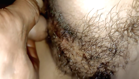 Sexy and hairy amateur porn video with beautiful babe