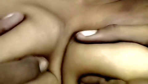 Indian woman fucks her ass on the bed and gets fucked
